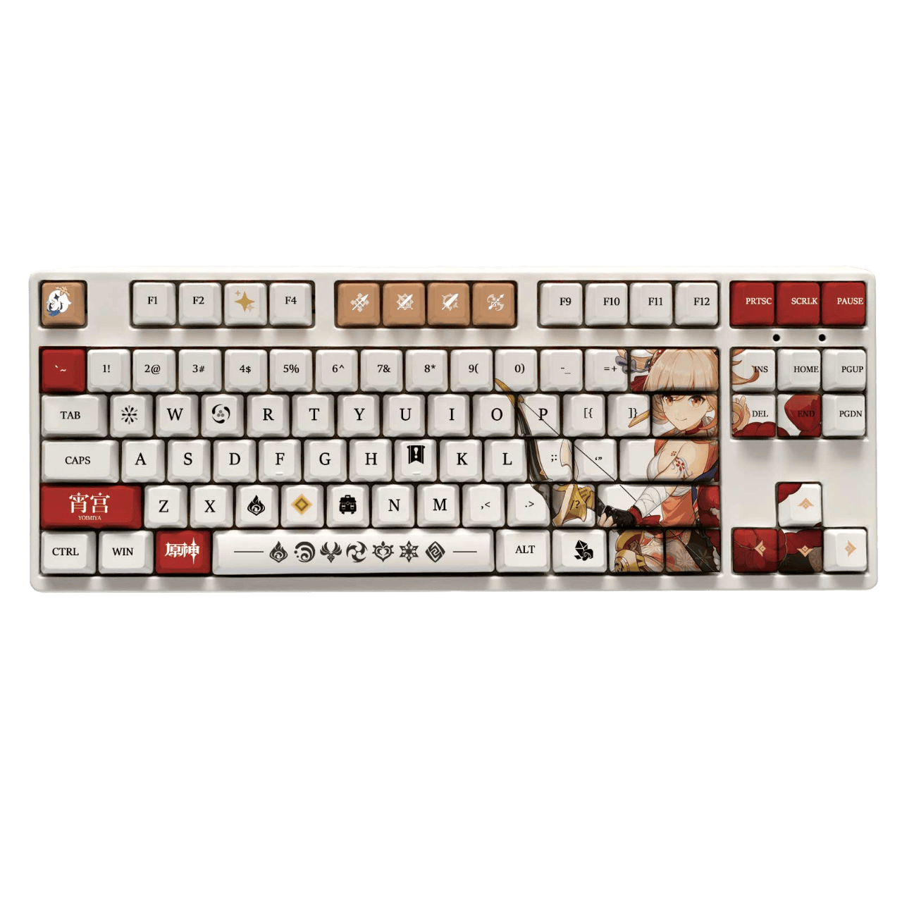 My Anime Keycaps Complete Set Genshin Impact: Yoimiya OEM Keycap Set