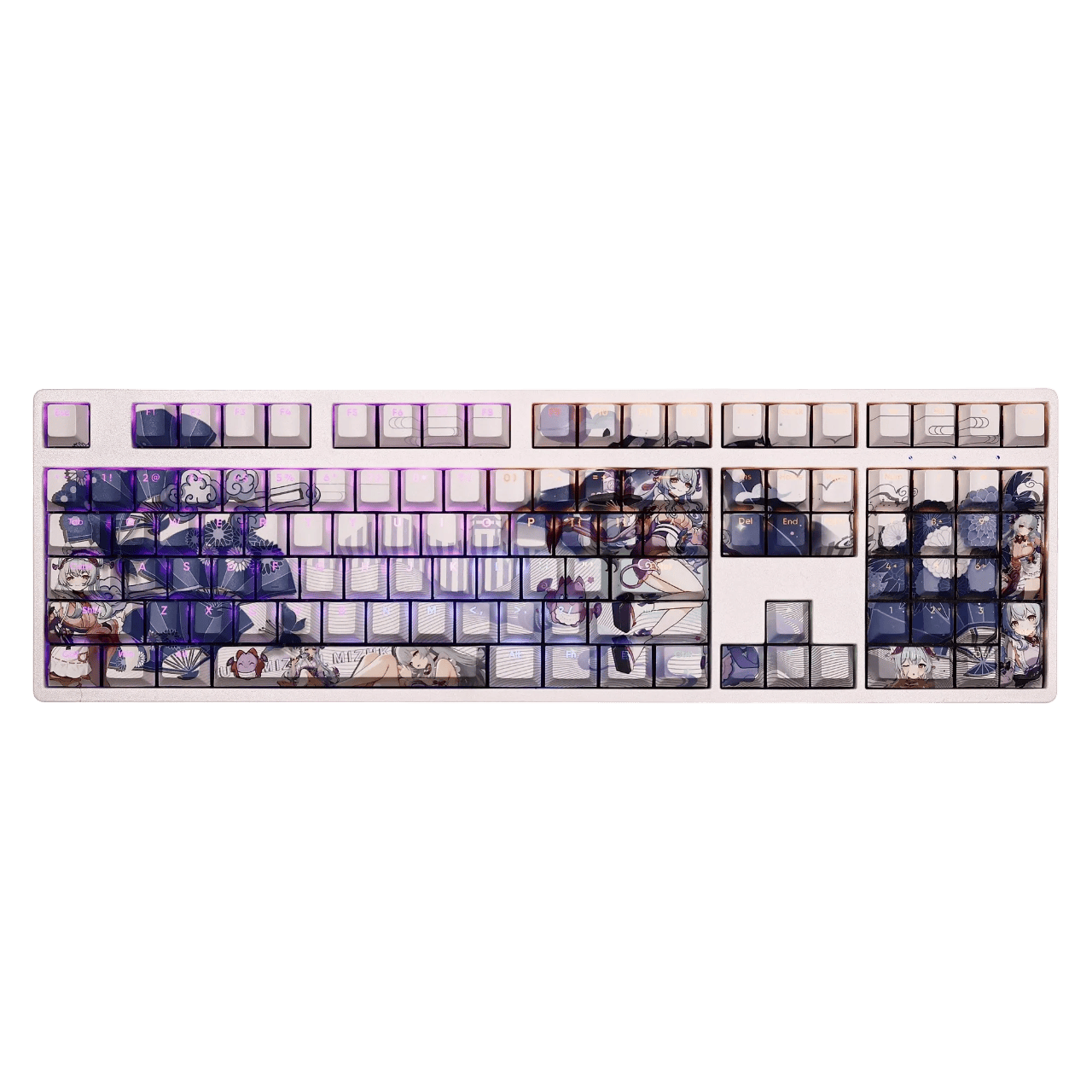 My Anime Keycaps Complete Set Genshin Impact: Yumemizuki Mizuki Backlit Keycap Set