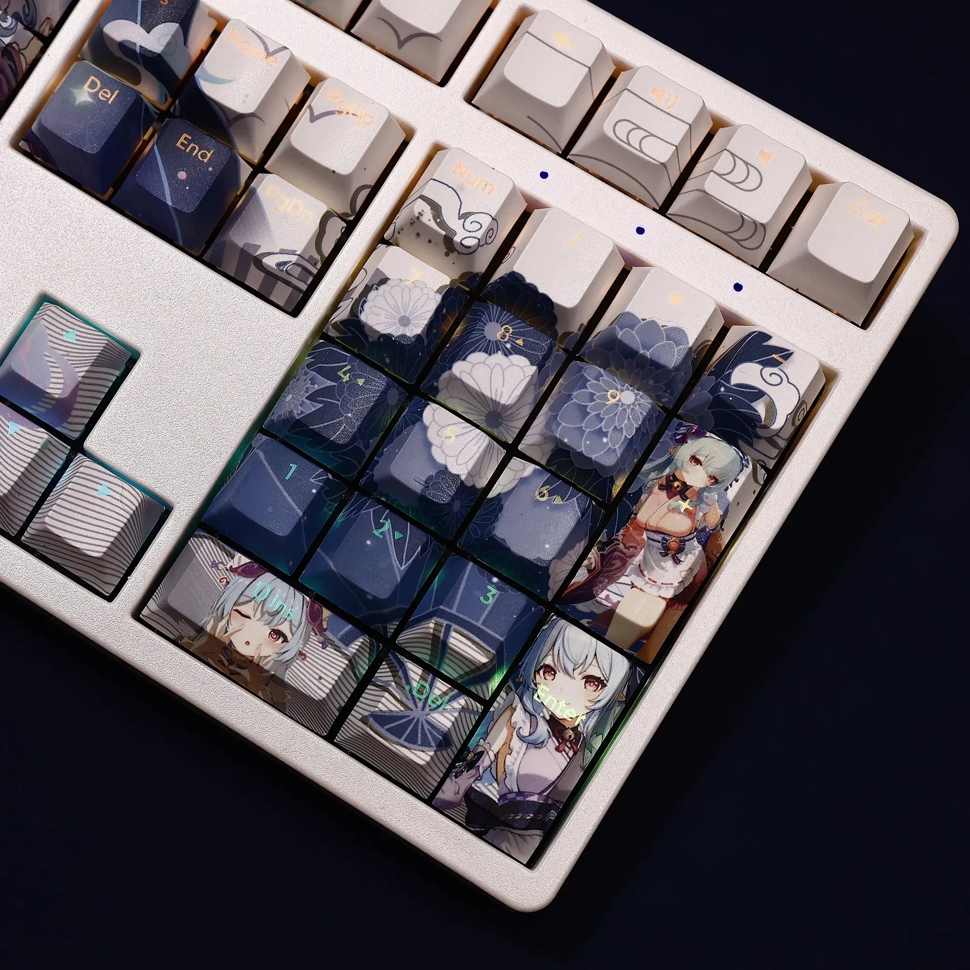 My Anime Keycaps Complete Set Genshin Impact: Yumemizuki Mizuki Backlit Keycap Set