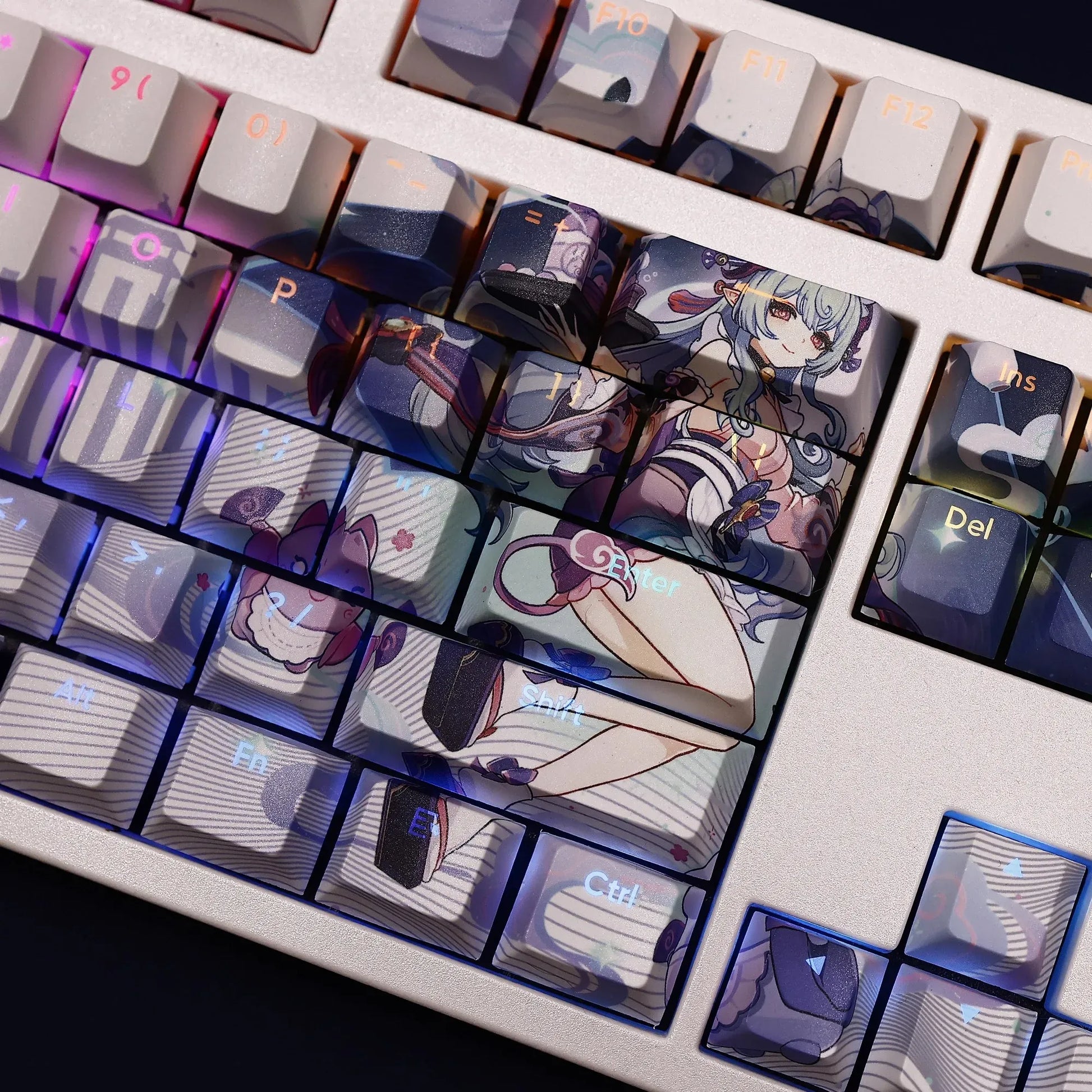 My Anime Keycaps Complete Set Genshin Impact: Yumemizuki Mizuki Backlit Keycap Set