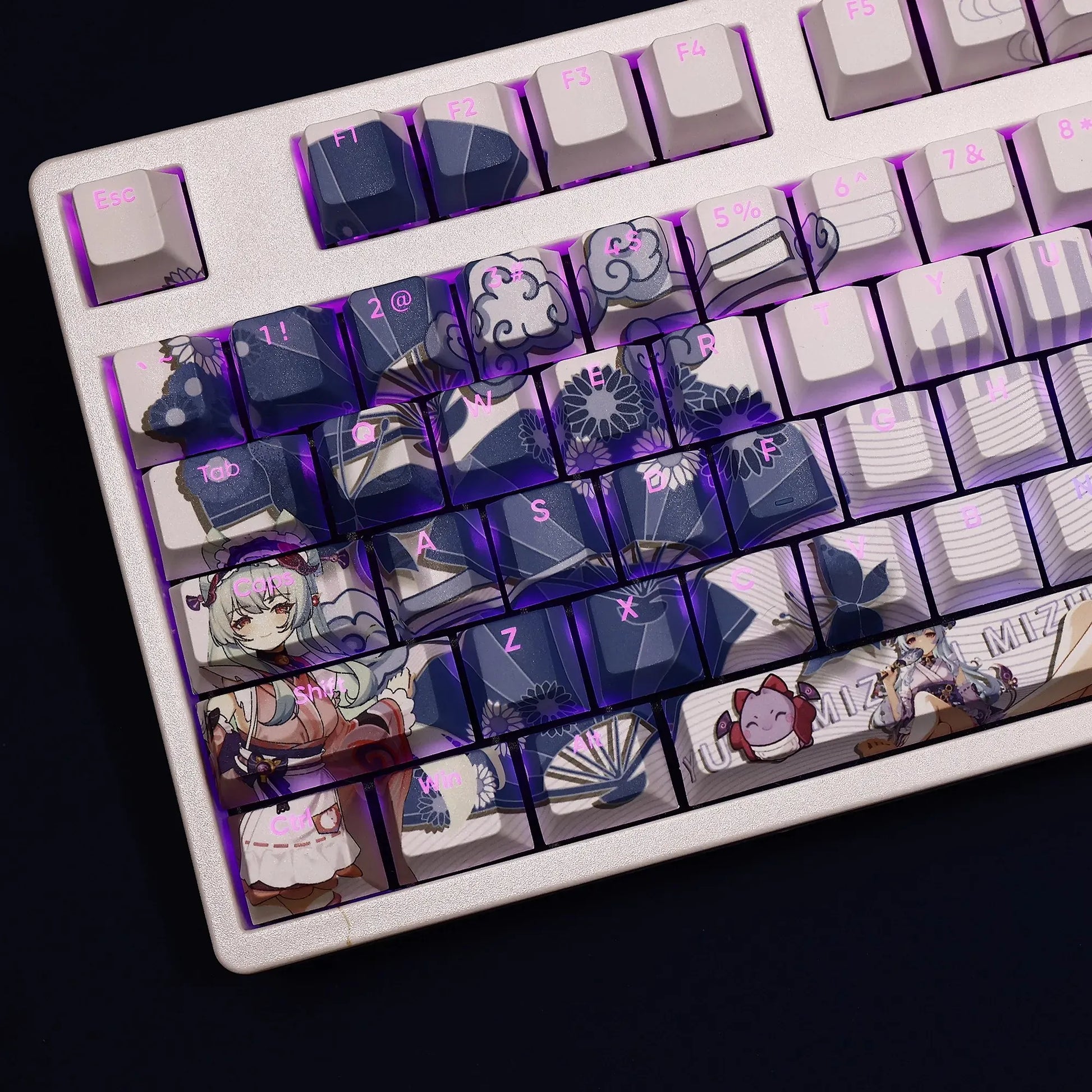 My Anime Keycaps Complete Set Genshin Impact: Yumemizuki Mizuki Backlit Keycap Set
