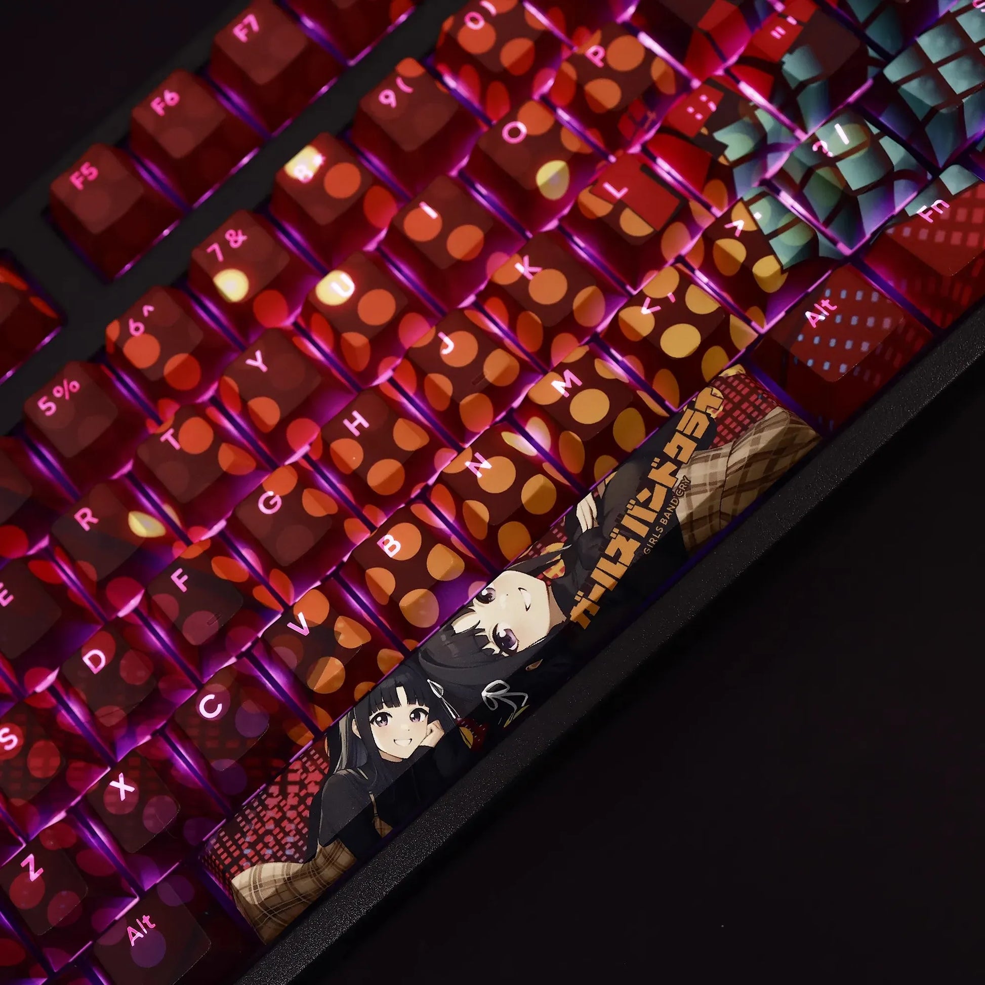 My Anime Keycaps Complete Set Girls Band Cry: Subaru Awa Backlit Keycap Set