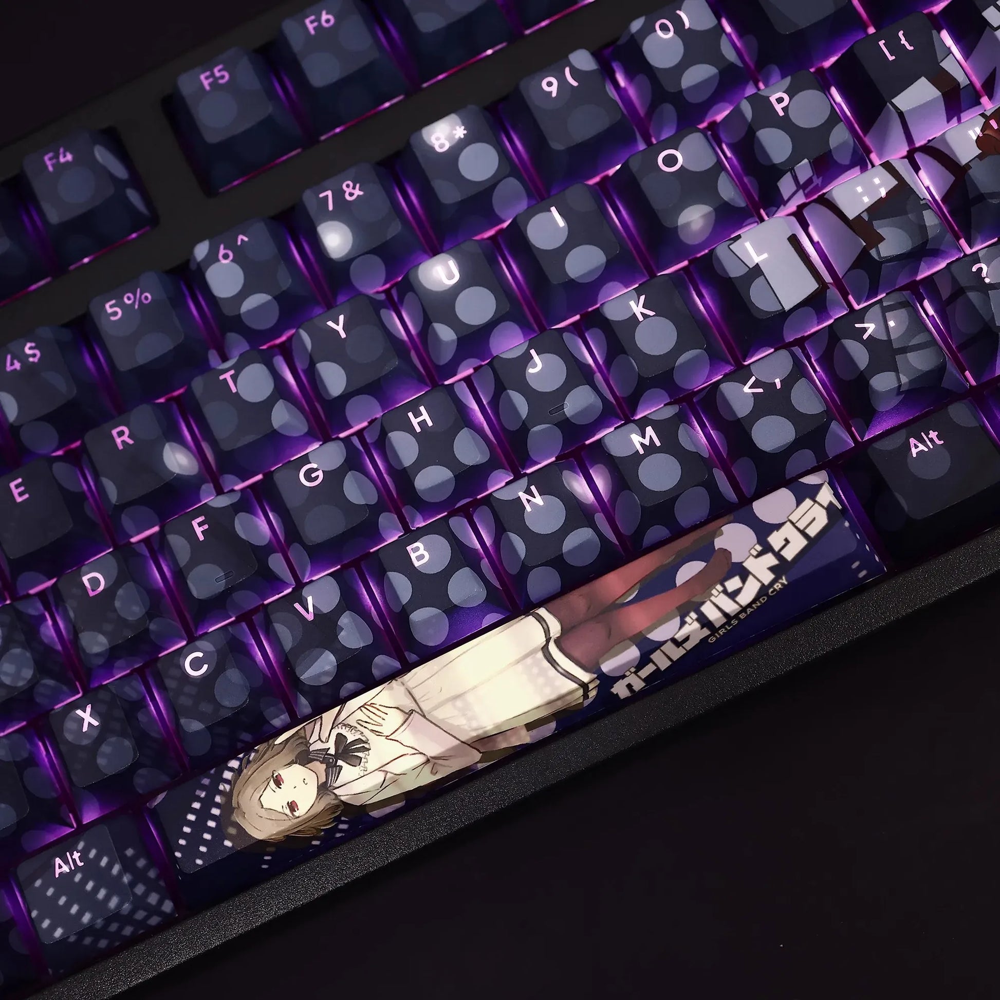 My Anime Keycaps Complete Set Girls Band Cry: Tomo Ebizuka Backlit Keycap Set