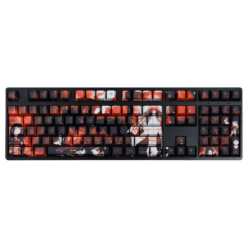 My Anime Keycaps Complete Set Hell Girl: Ai Enma Orange Keycap Set