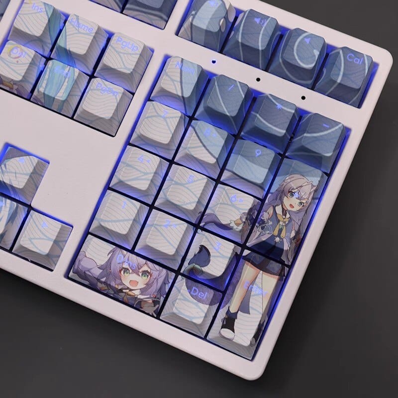 My Anime Keycaps Complete Set Honkai: Bailu Backlit Keycap Set