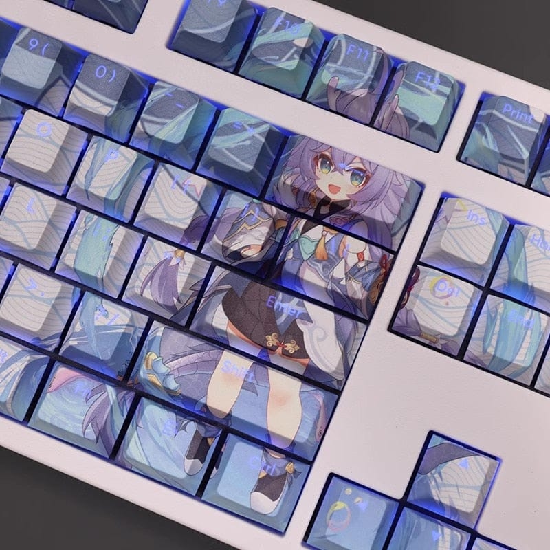 My Anime Keycaps Complete Set Honkai: Bailu Backlit Keycap Set