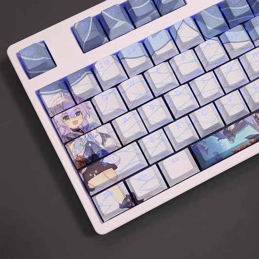 My Anime Keycaps Complete Set Honkai: Bailu Backlit Keycap Set