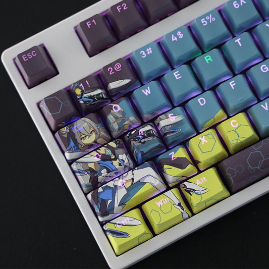 My Anime Keycaps Complete Set Honkai: Bronya Zaychik Backlit Keycap Set