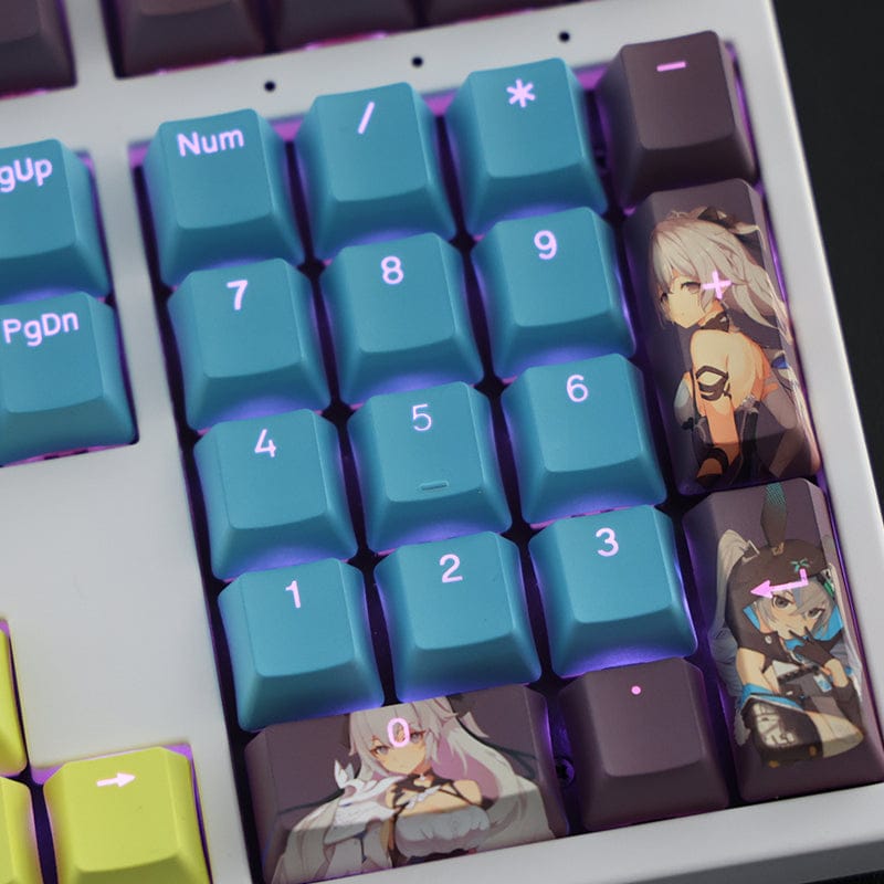 My Anime Keycaps Complete Set Honkai: Bronya Zaychik Backlit Keycap Set