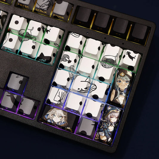 My Anime Keycaps Complete Set Honkai: Cipher Backlit Keycap Set