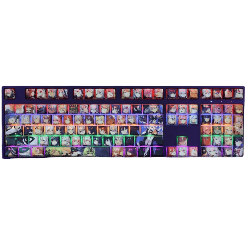 My Anime Keycaps Complete Set Honkai: Female Backlit Keycap Set