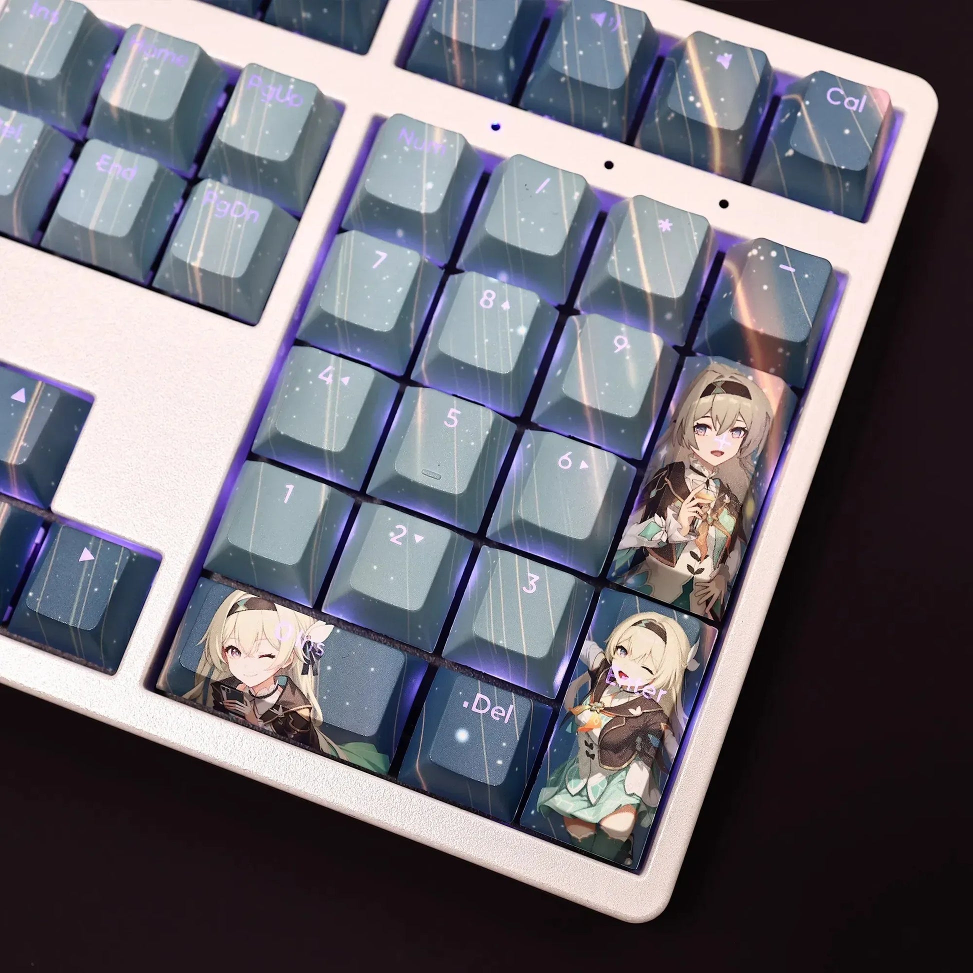 My Anime Keycaps Complete Set Honkai: Firefly Backlit Blue Keycap Set