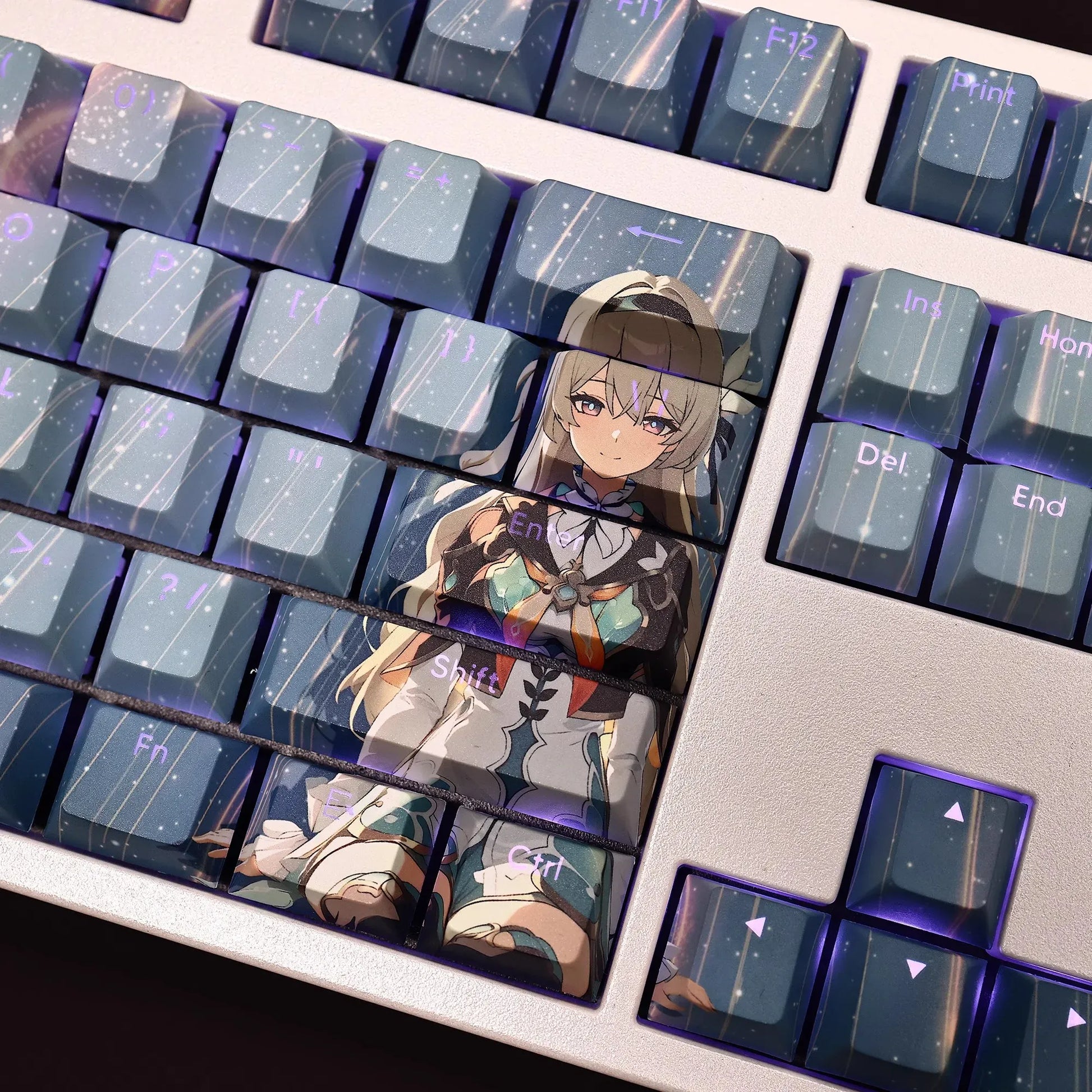 My Anime Keycaps Complete Set Honkai: Firefly Backlit Blue Keycap Set