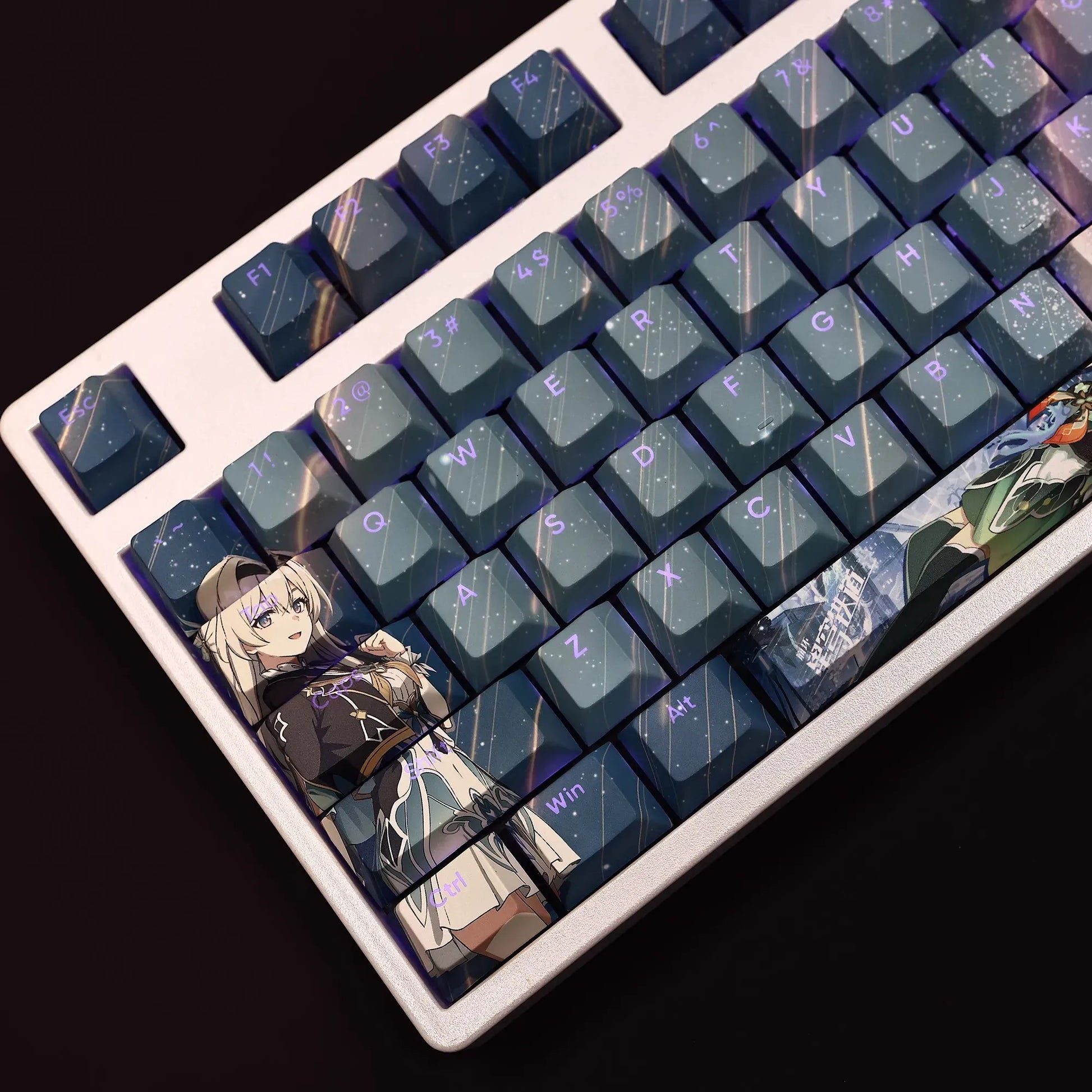 My Anime Keycaps Complete Set Honkai: Firefly Backlit Blue Keycap Set