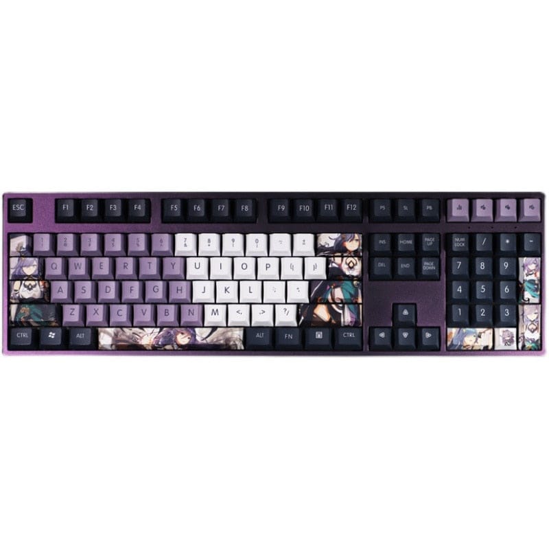 My Anime Keycaps Complete Set Honkai: Fu Hua Purple Keycap Set