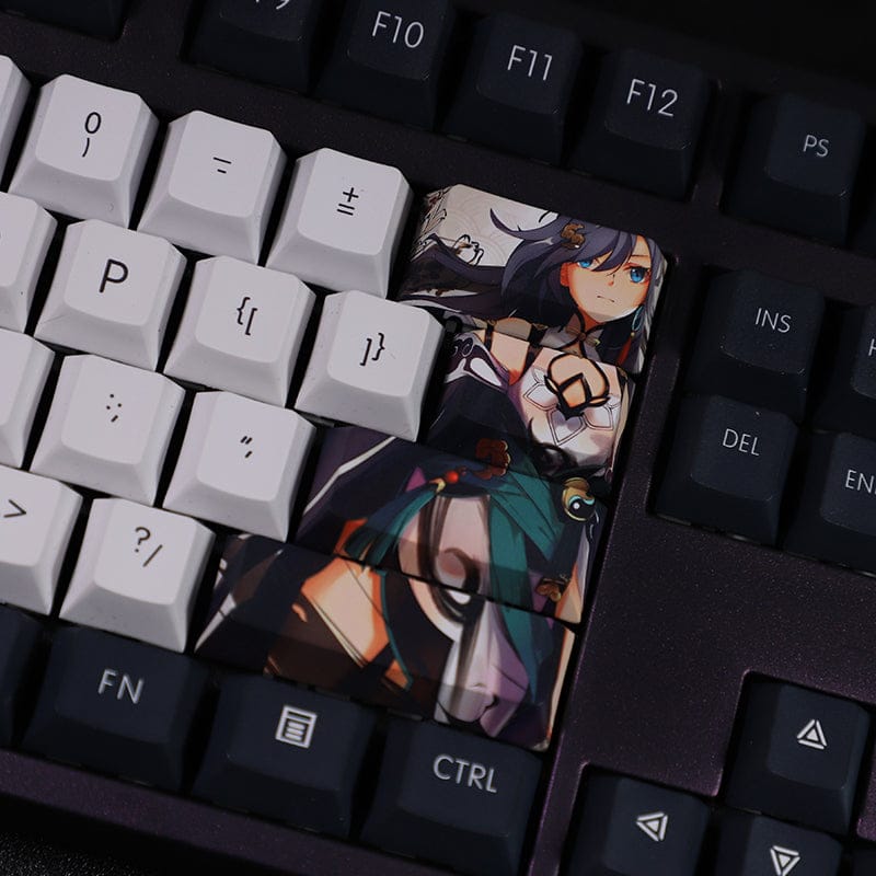 My Anime Keycaps Complete Set Honkai: Fu Hua Purple Keycap Set