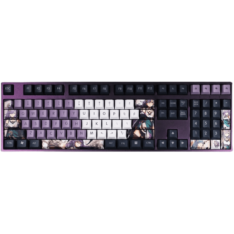 My Anime Keycaps Complete Set Honkai: Fu Hua Purple Keycap Set