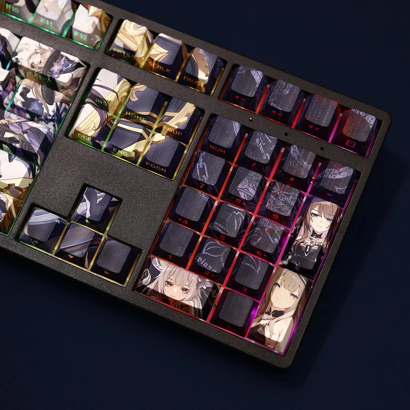 My Anime Keycaps Complete Set Honkai: Herta Black Backlit Keycap Set