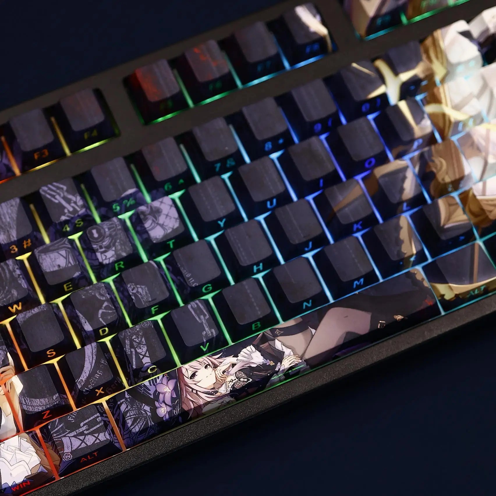 My Anime Keycaps Complete Set Honkai: Herta Black Backlit Keycap Set