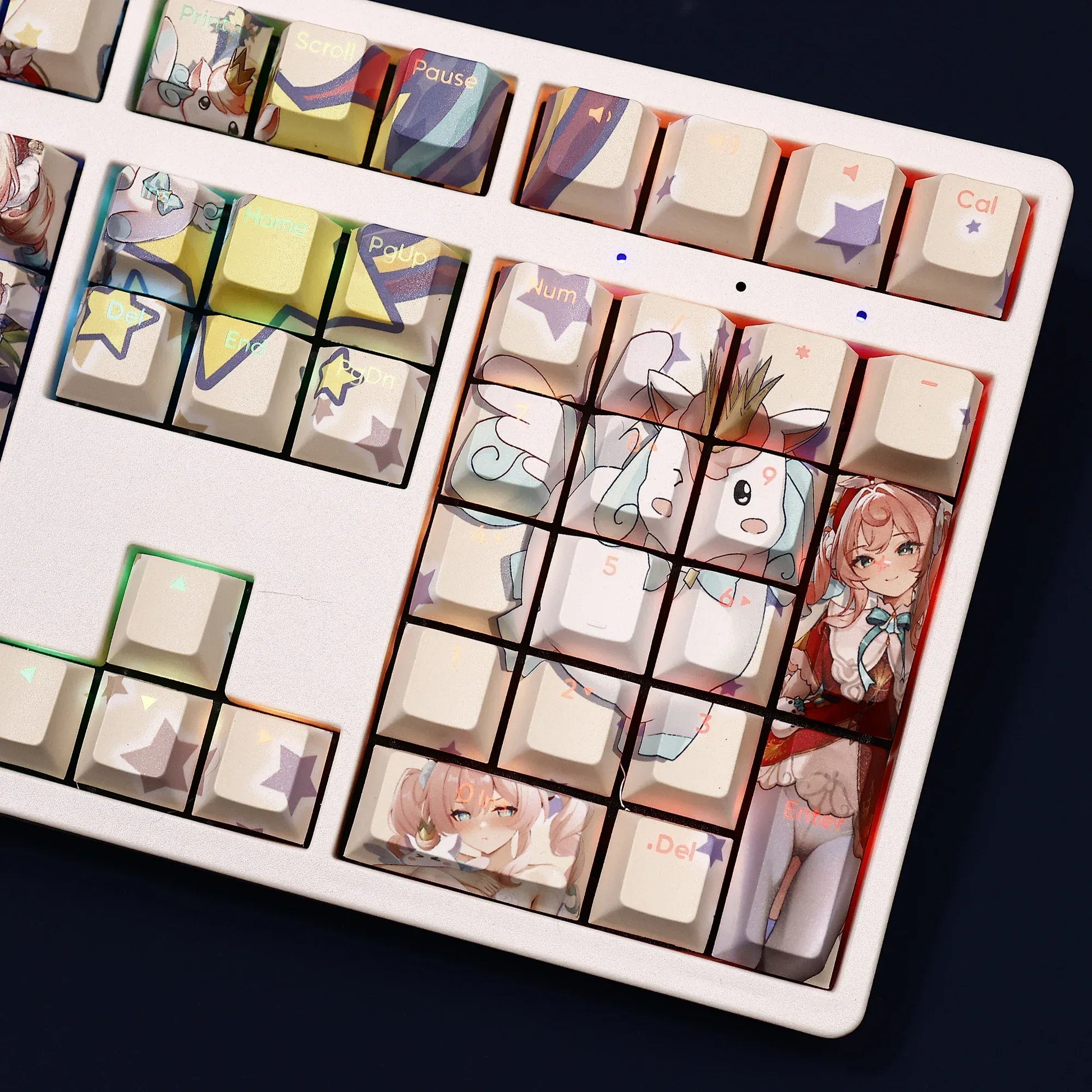 My Anime Keycaps Complete Set Honkai: Hyacine Backlit Keycap Set