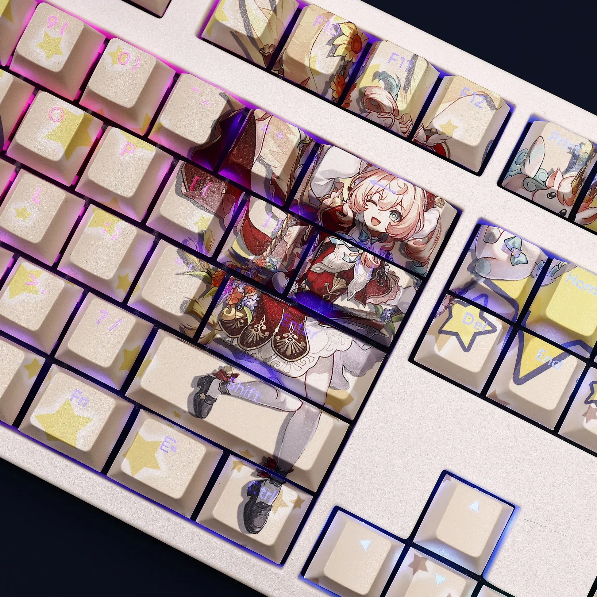 My Anime Keycaps Complete Set Honkai: Hyacine Backlit Keycap Set