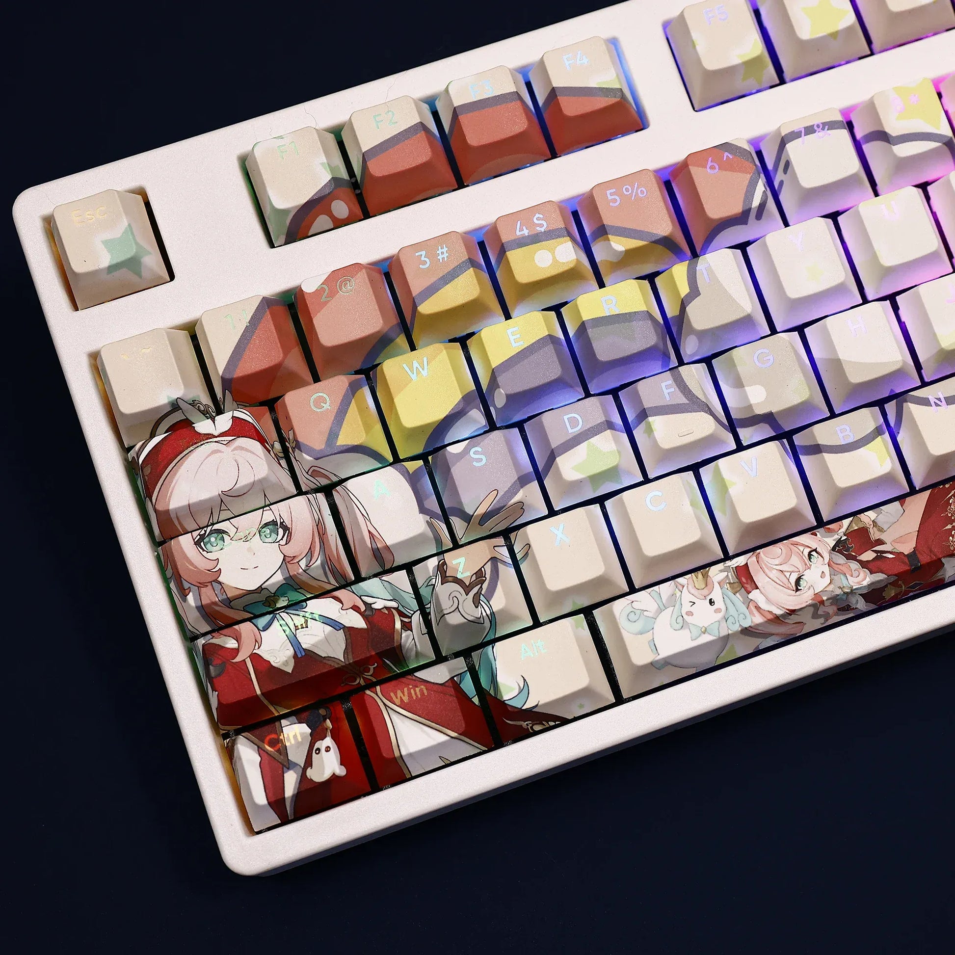 My Anime Keycaps Complete Set Honkai: Hyacine Backlit Keycap Set
