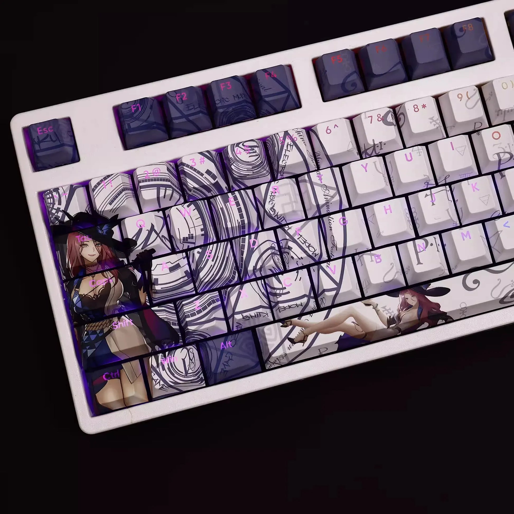 My Anime Keycaps Complete Set Honkai: Jade Backlit Keycap Set