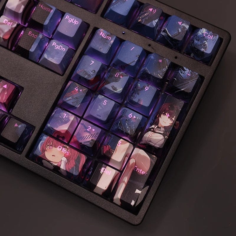 My Anime Keycaps Complete Set Honkai: Kafka Red Backlit Keycap Set