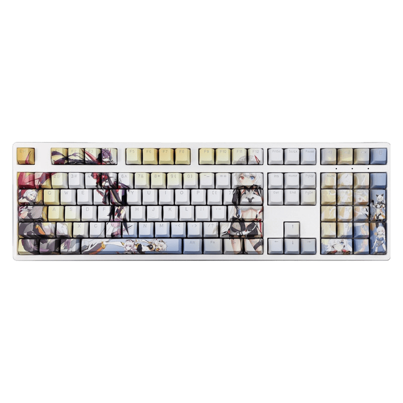 My Anime Keycaps Complete Set Honkai: Kiana Kaslana Backlit White Keycap Set