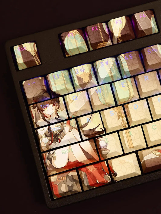 My Anime Keycaps Complete Set Honkai: Lingsha Backlit Keycap Set