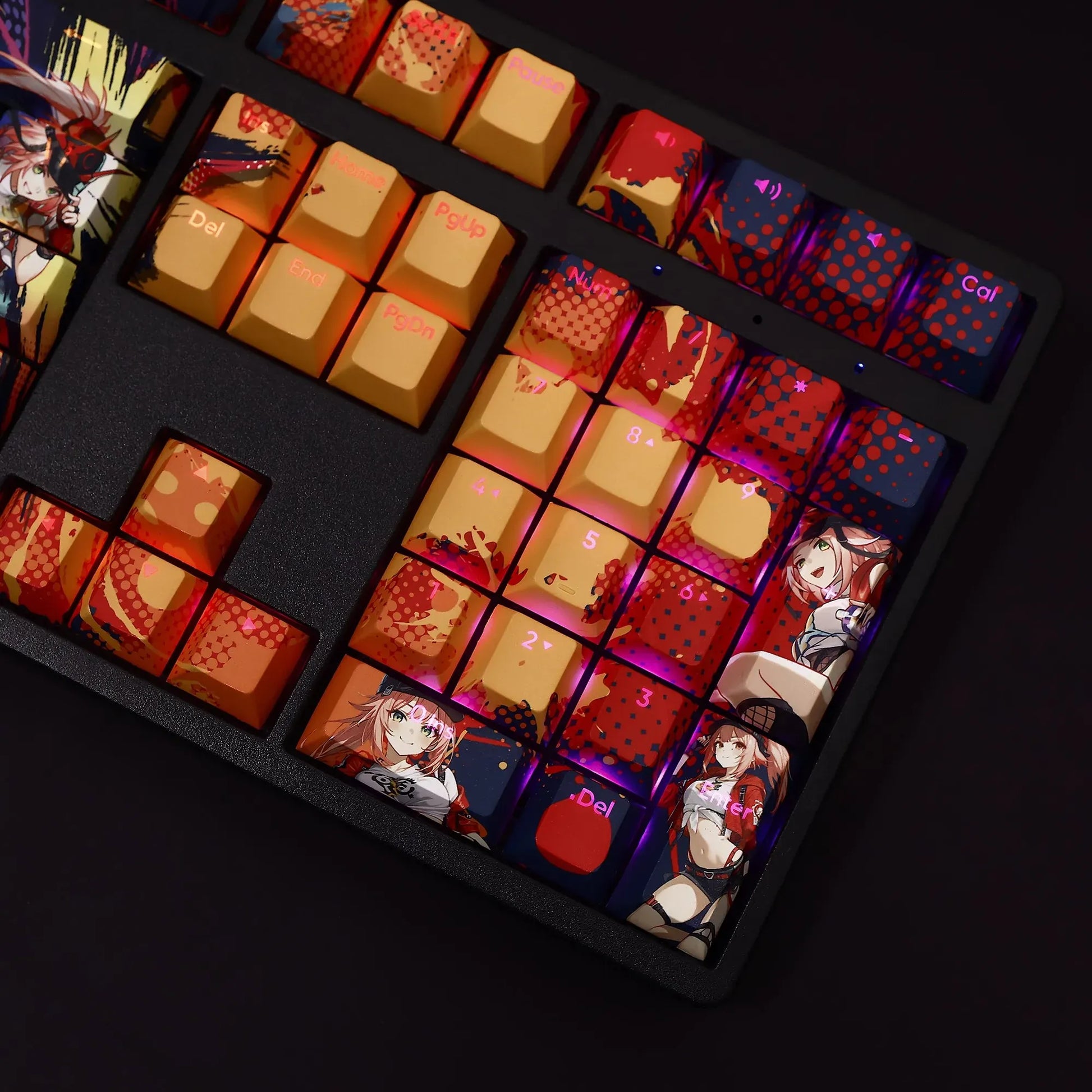 My Anime Keycaps Complete Set Honkai: Rappa Backlit Keycap Set