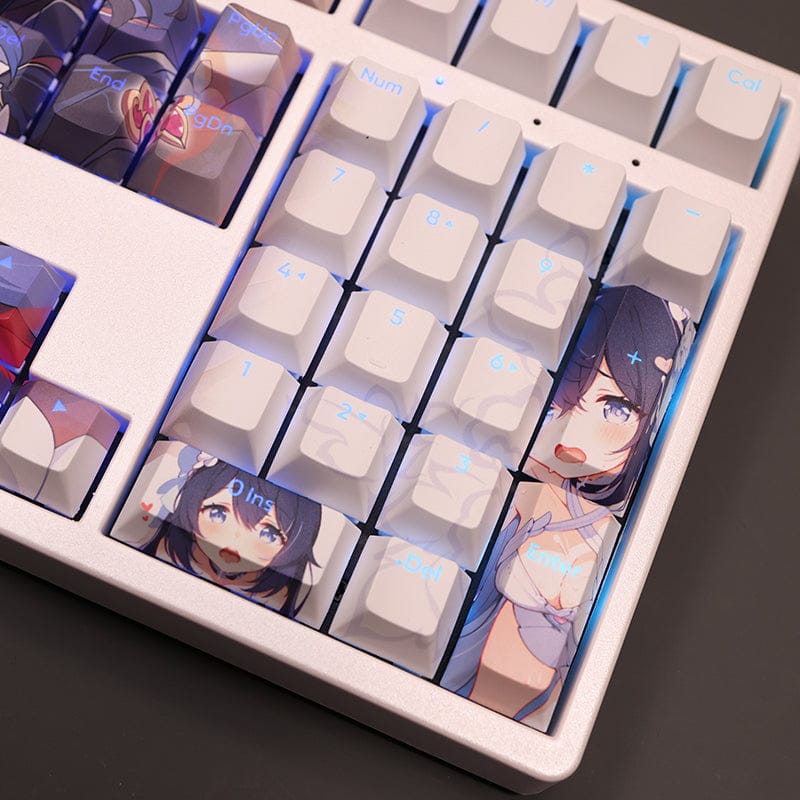 My Anime Keycaps Complete Set Honkai: Seele Vollerei White Backlit Keycap Set