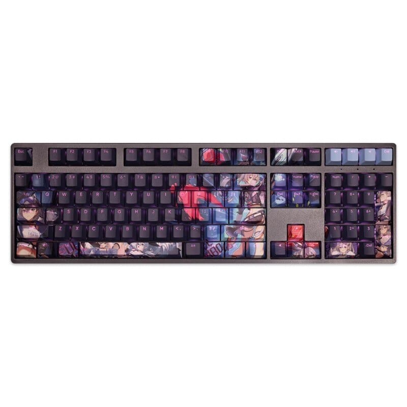 My Anime Keycaps Complete Set Honkai: Silver Wolf Black Backlit Keycap Set