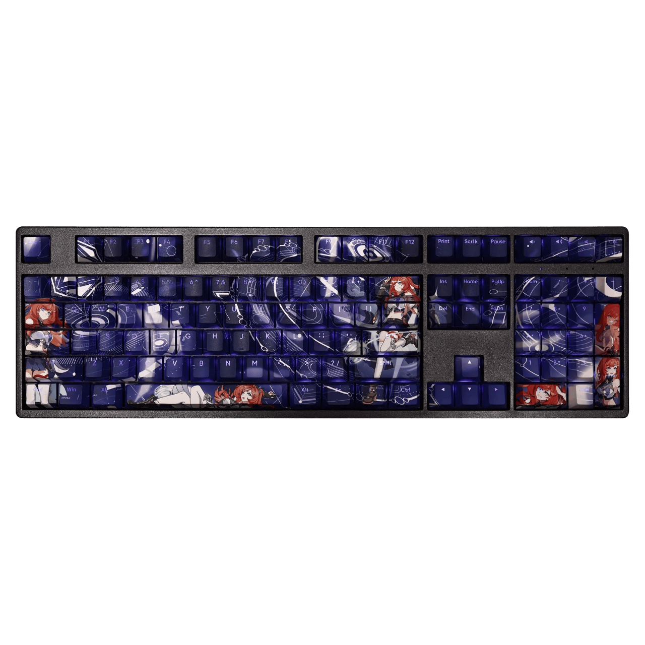 My Anime Keycaps Complete Set Honkai: Theresa Backlit Blue Keycap Set