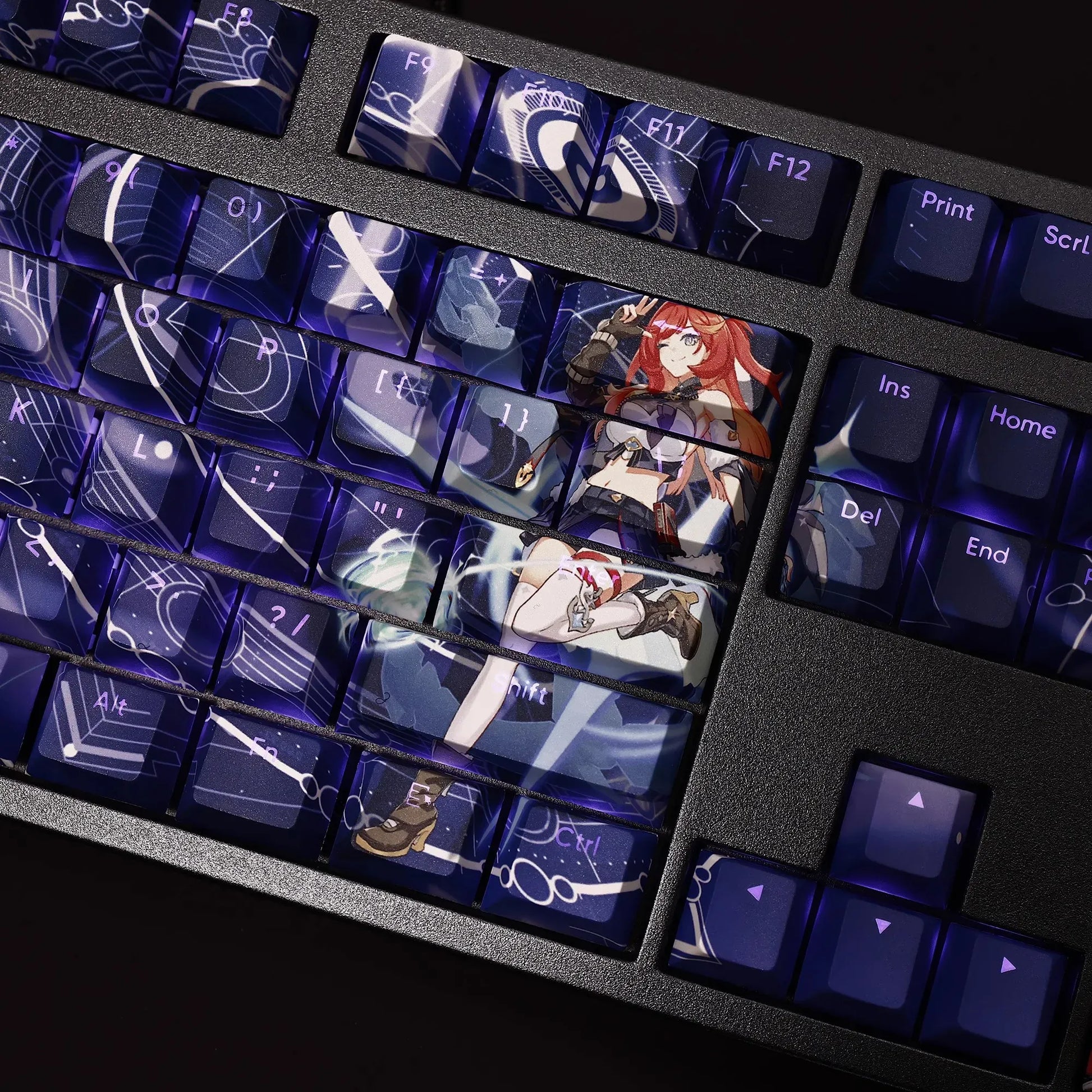 My Anime Keycaps Complete Set Honkai: Theresa Backlit Blue Keycap Set