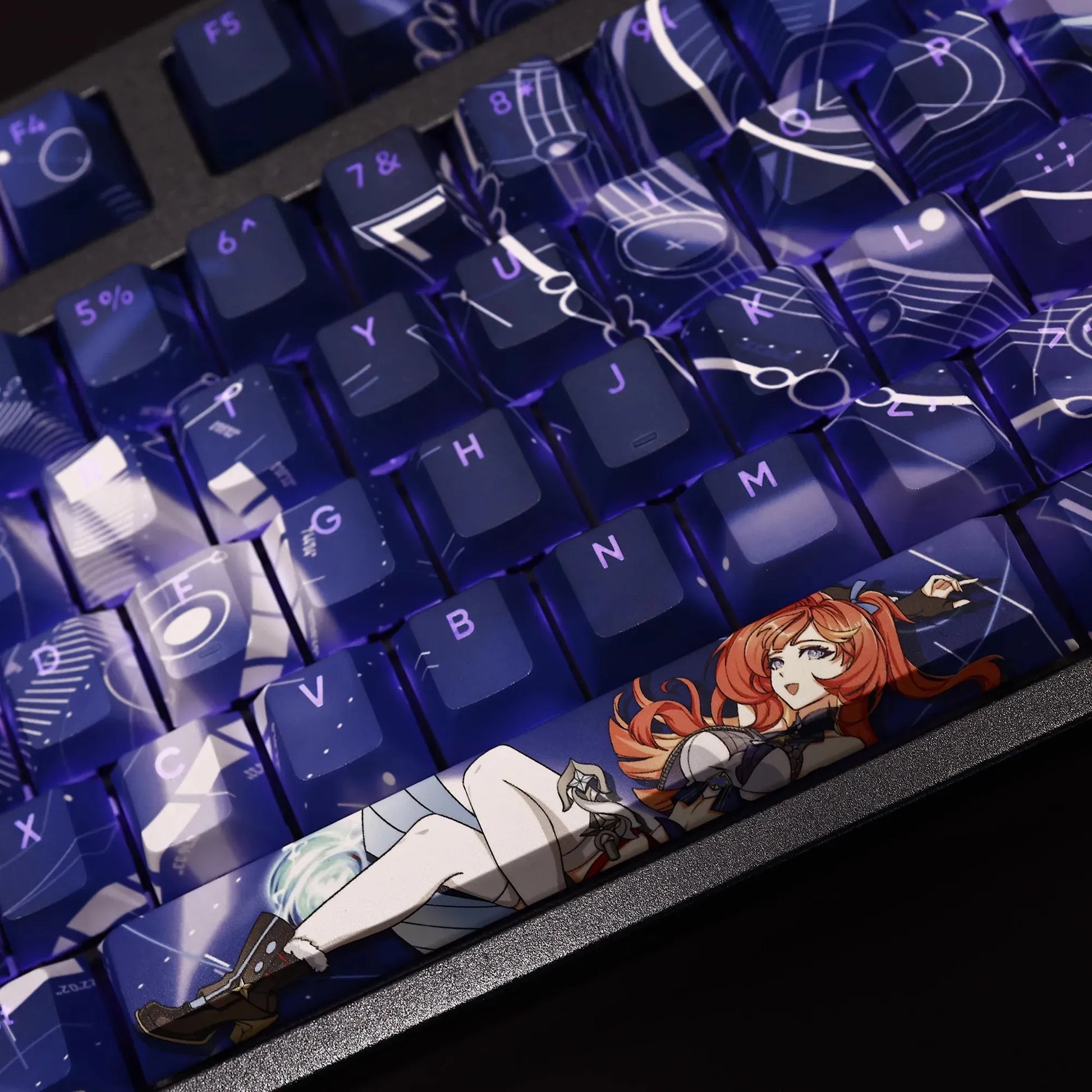 My Anime Keycaps Complete Set Honkai: Theresa Backlit Blue Keycap Set