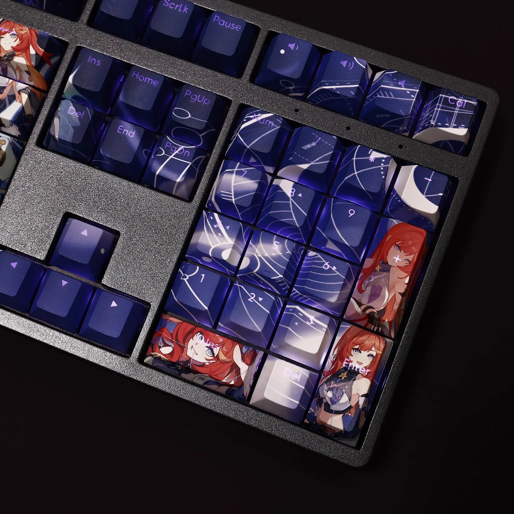 My Anime Keycaps Complete Set Honkai: Theresa Backlit Blue Keycap Set