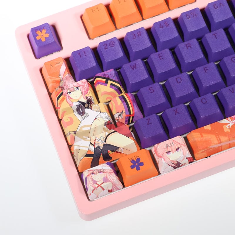 My Anime Keycaps Complete Set Honkai: Yae Sakura Backlit Keycap Set