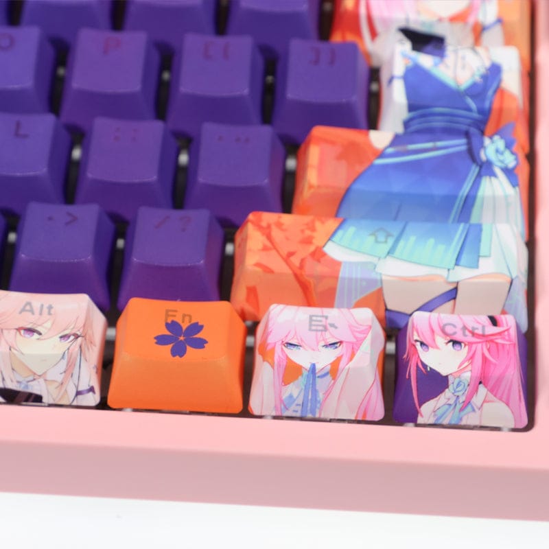 My Anime Keycaps Complete Set Honkai: Yae Sakura Backlit Keycap Set