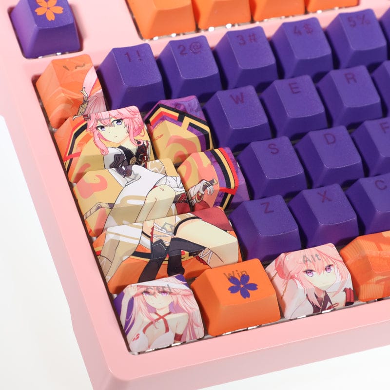 My Anime Keycaps Complete Set Honkai: Yae Sakura Backlit Keycap Set