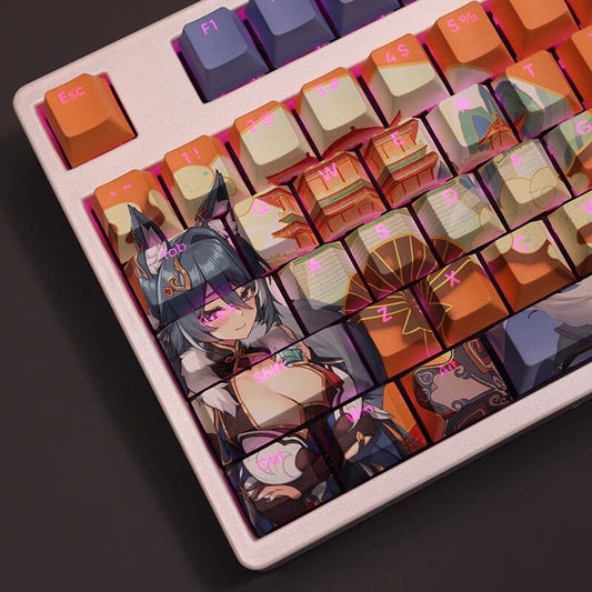 My Anime Keycaps Complete Set Honkai: Yukong Backlit Keycap Set