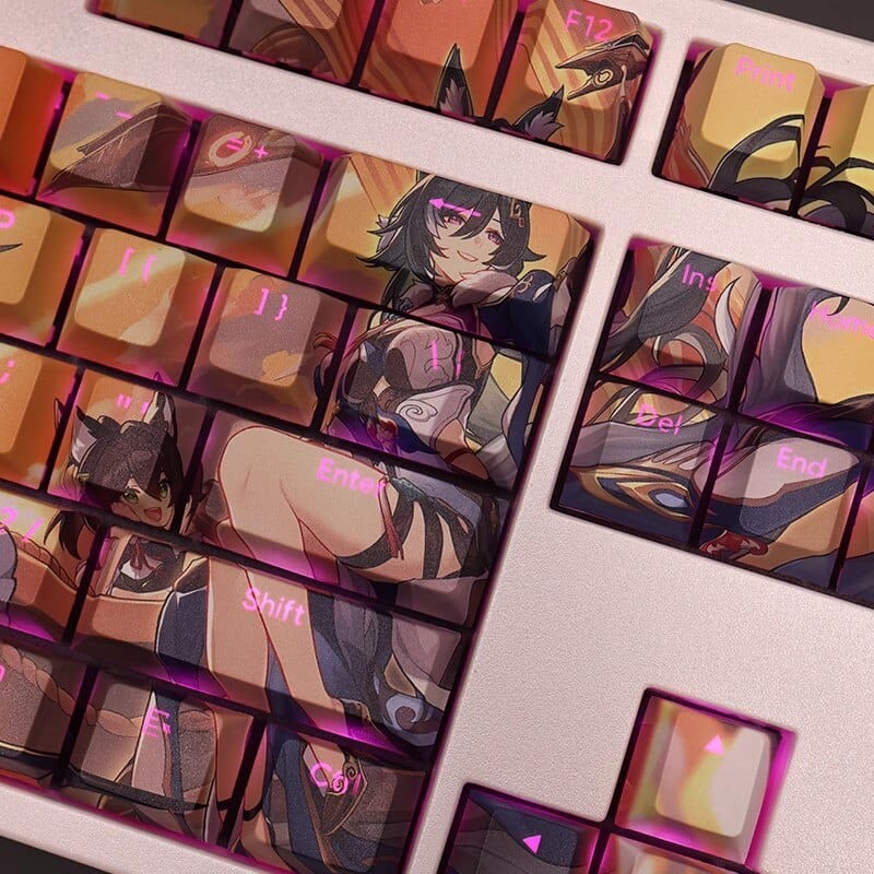 My Anime Keycaps Complete Set Honkai: Yukong Backlit Keycap Set