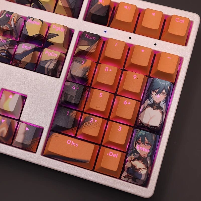 My Anime Keycaps Complete Set Honkai: Yukong Backlit Keycap Set