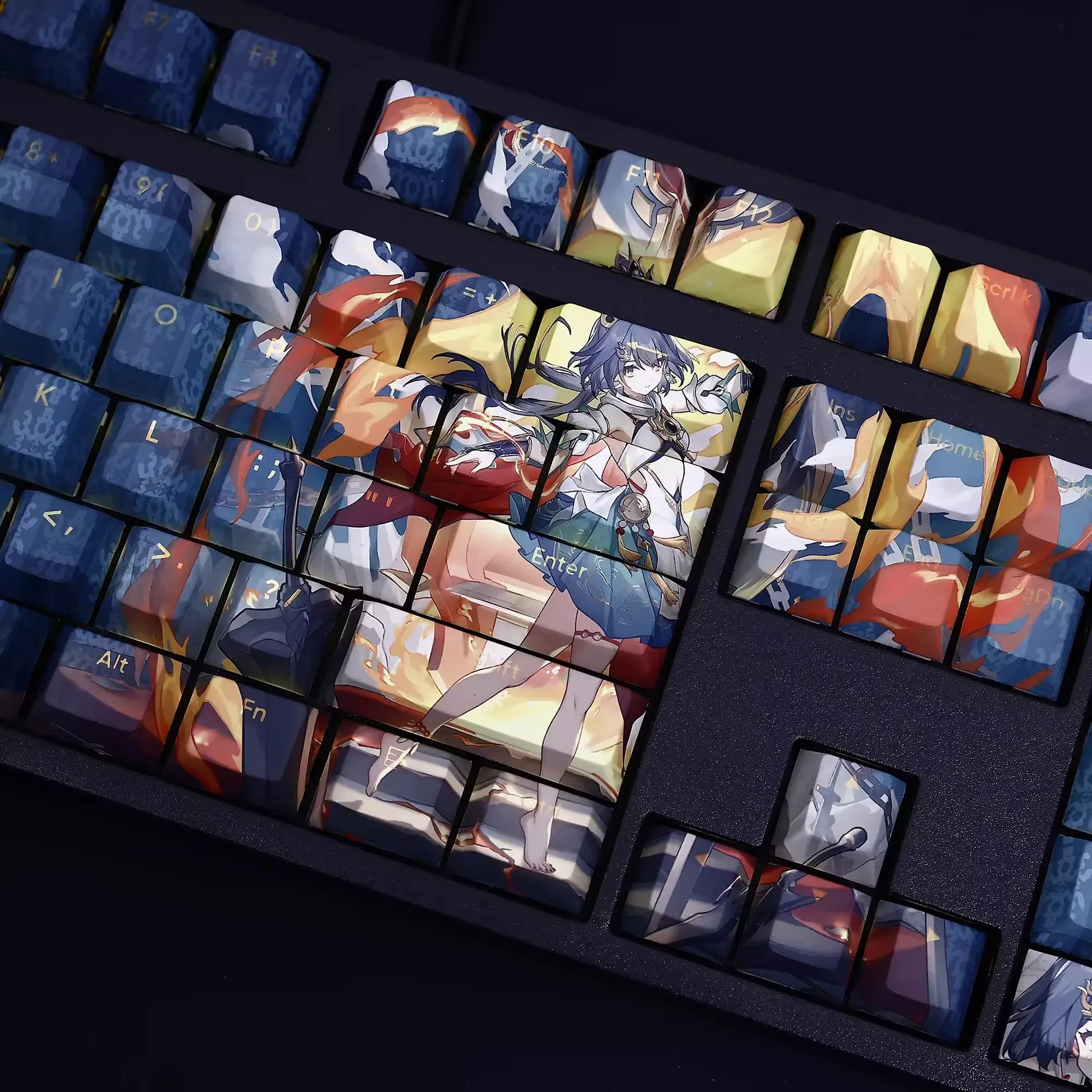 My Anime Keycaps Complete Set Honkai: Yunli Backlit Keycap Set