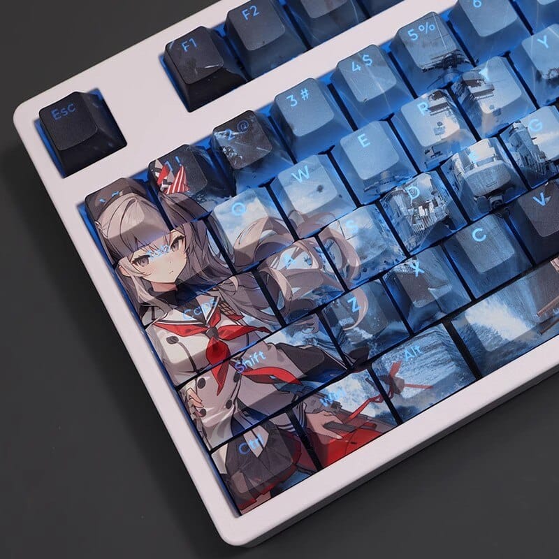 My Anime Keycaps Complete Set KanColle: Kashima Backlit Keycap Set