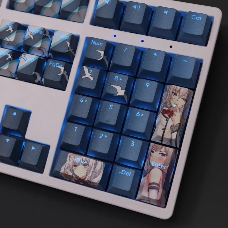 My Anime Keycaps Complete Set KanColle: Kashima Backlit Keycap Set