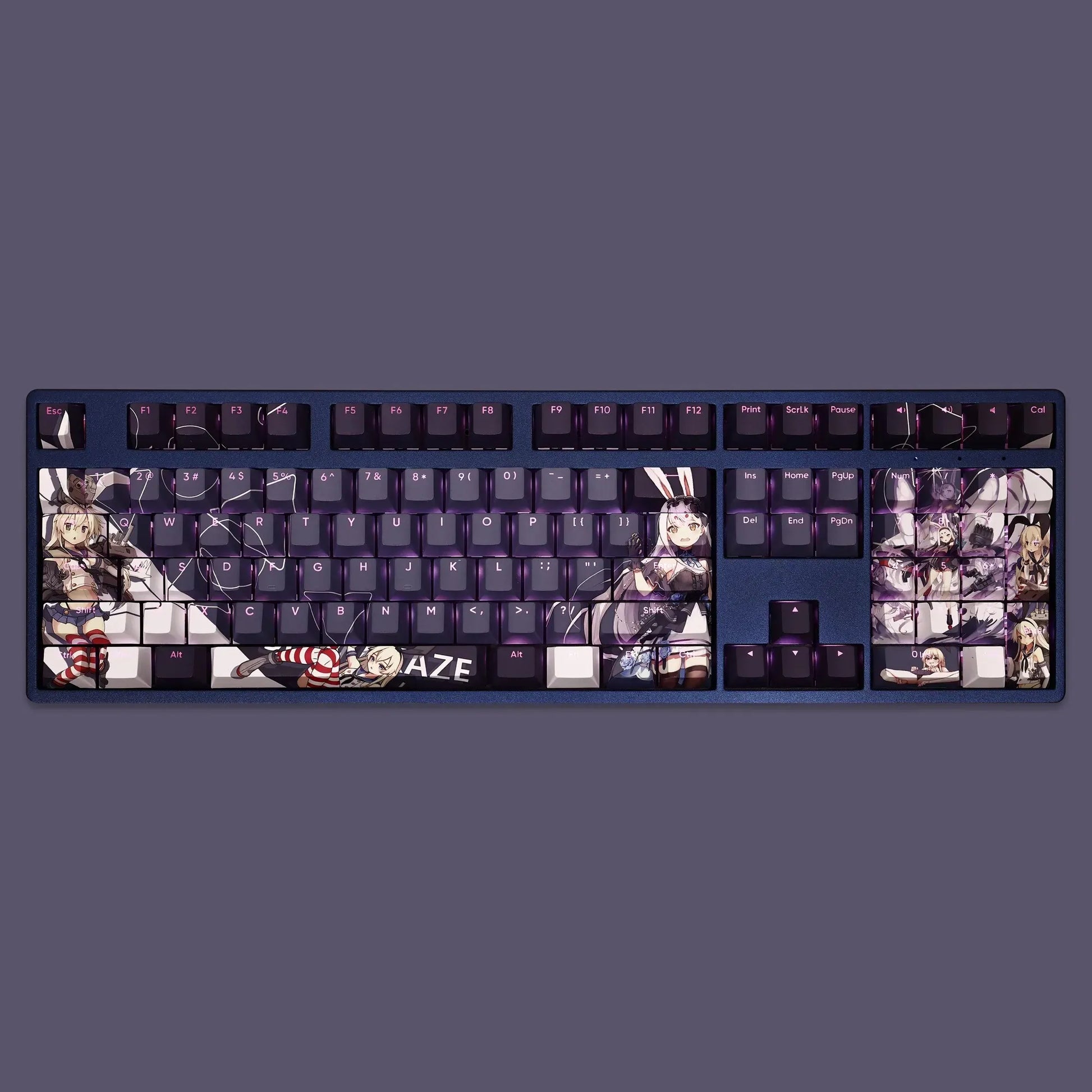 My Anime Keycaps Complete Set KanColle: Shimakaze Backlit Keycap Set