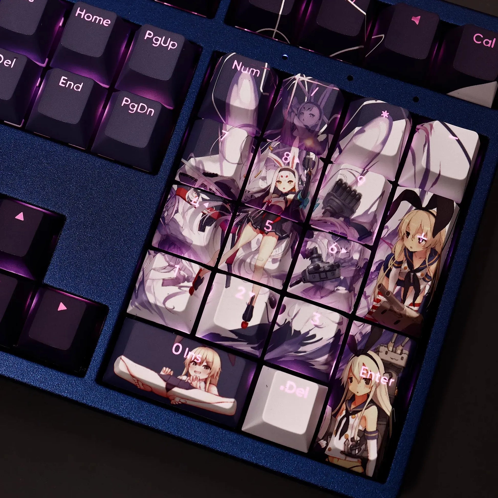 My Anime Keycaps Complete Set KanColle: Shimakaze Backlit Keycap Set