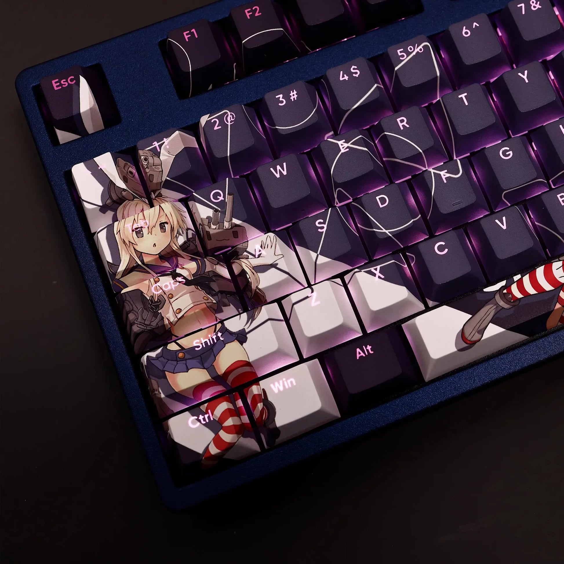 My Anime Keycaps Complete Set KanColle: Shimakaze Backlit Keycap Set
