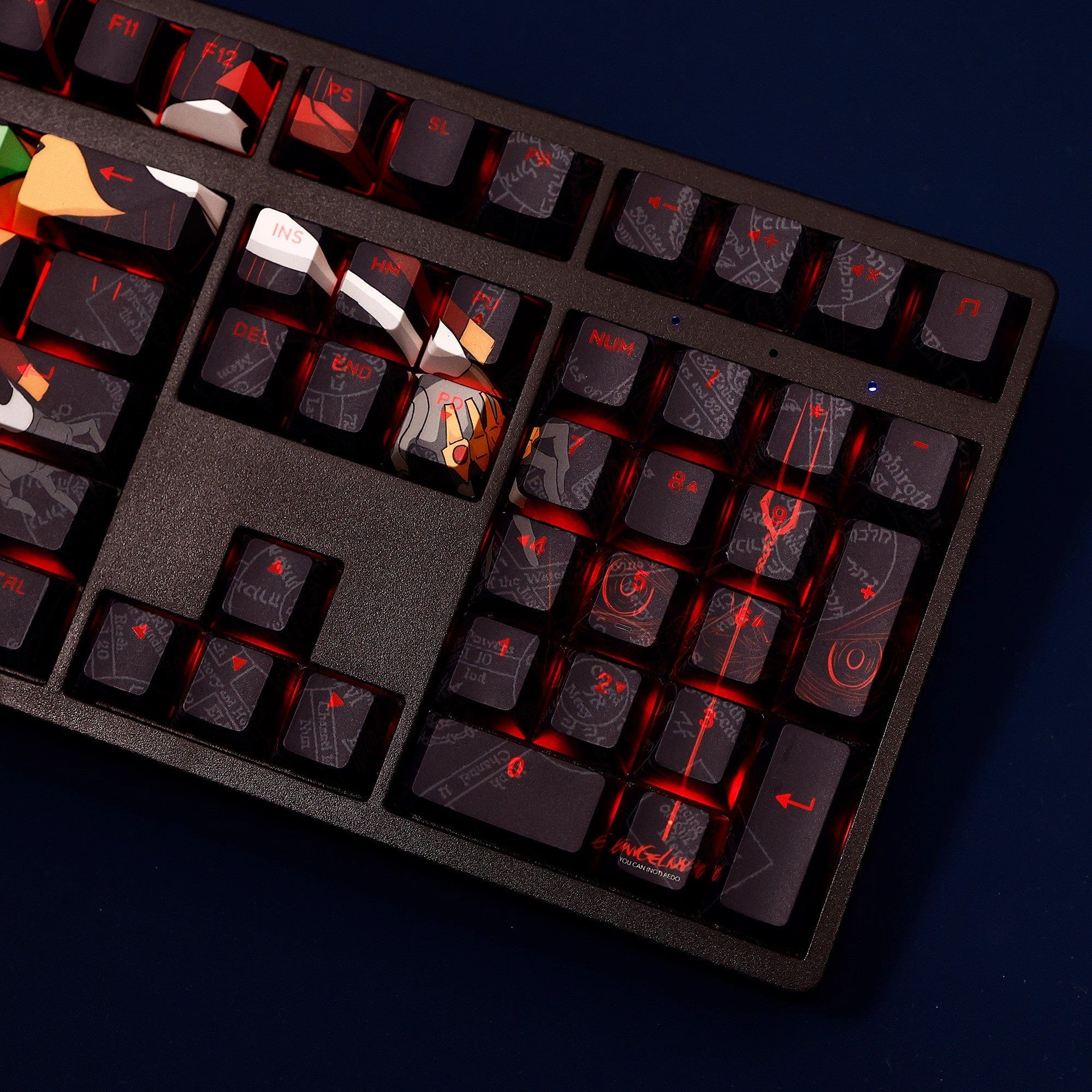 Neon Genesis Evangelion: Asuka Backlit Keycap Set